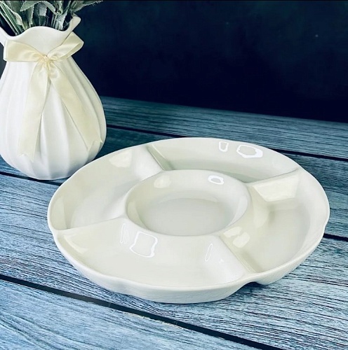 Менажница 30,5см BIANCO  Фарфор 118-058