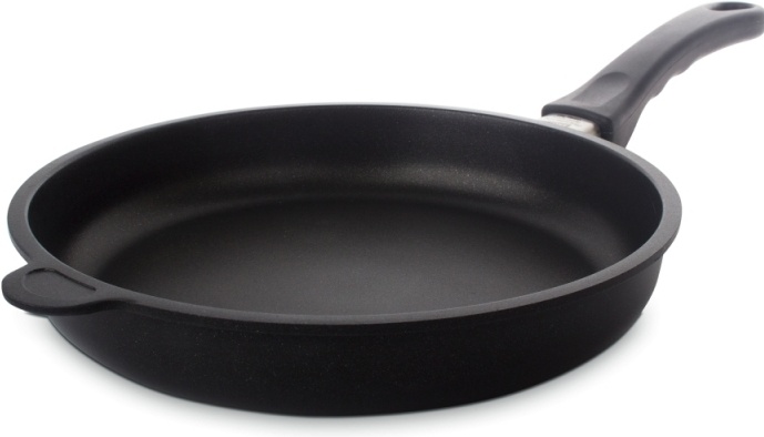 Сковорода Frying Pans д.20 см без крышки для инд. плит, выс.7 см, фиксир.ручка, литой алюм. с антипр. покр., толщ. дна 10 мм, AMT