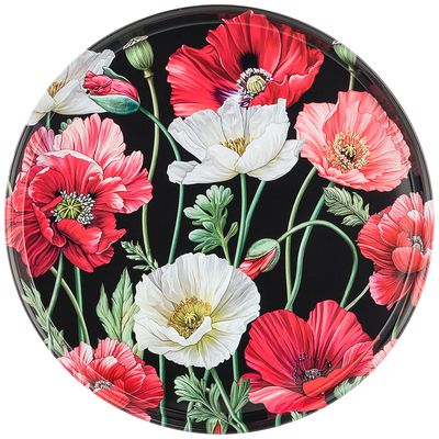 ПОДНОС СЕРВИРОВОЧНЫЙ 33*2,1СМ, AGNESS "МАКИ"  898-012